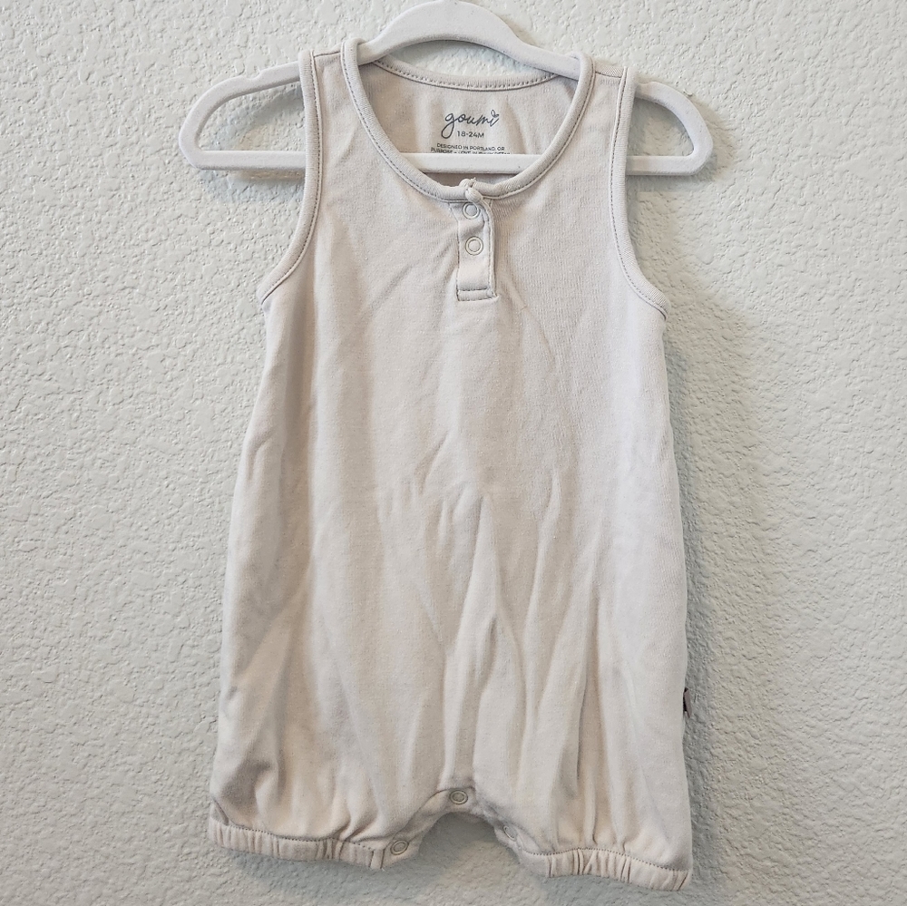 Goumi Kids Shorts Romper in Birch